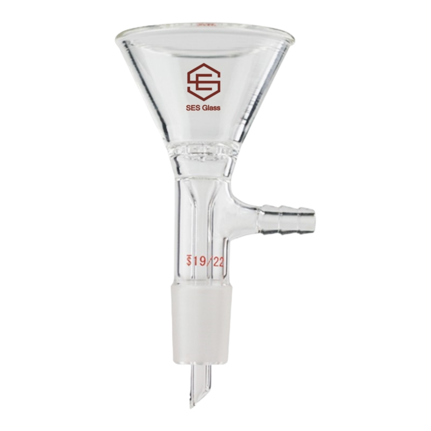 Hirsch Filter Funnels with Taper Joint and Vacuum Side Hose (Perforated Glass Plate)