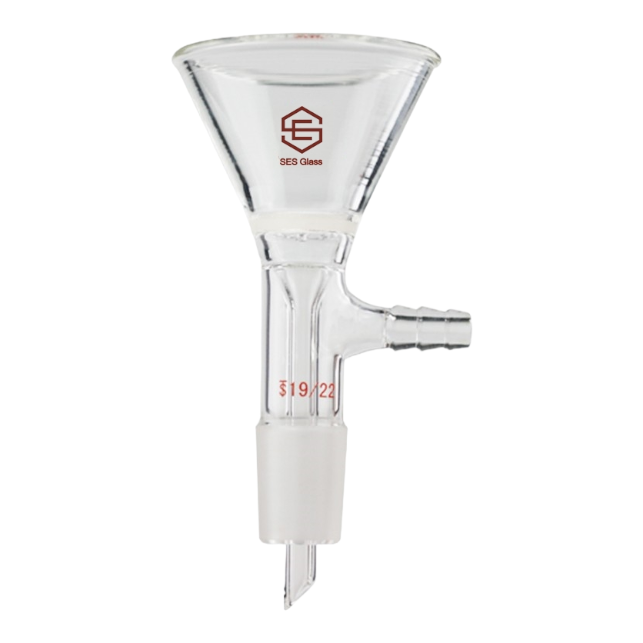 Hirsch Filter Funnels with Taper Joint and Vacuum Side Hose (Fritted D ...